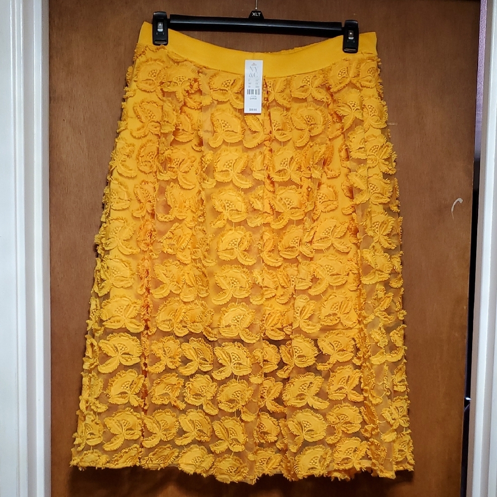 Yellow Lace Skirt